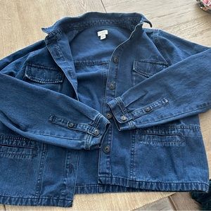 JCrew dark denim jacket for you!
